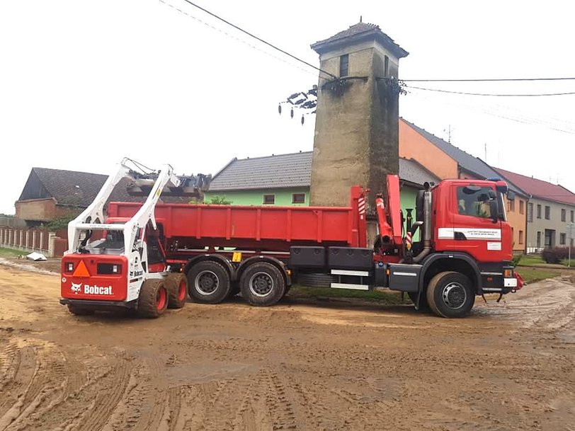 Tornadoes or Flash Floods - Bobcat Loaders Aid Firefighters